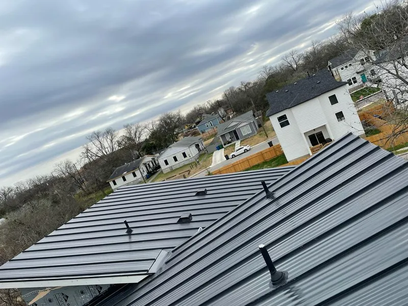 Standing seam metal roof panels with vents for Skylight Repair in Green Valley